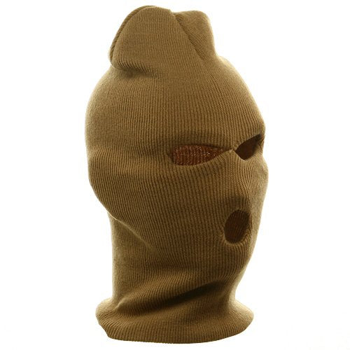 Ski Mask - Tri Hole - color: Khaki