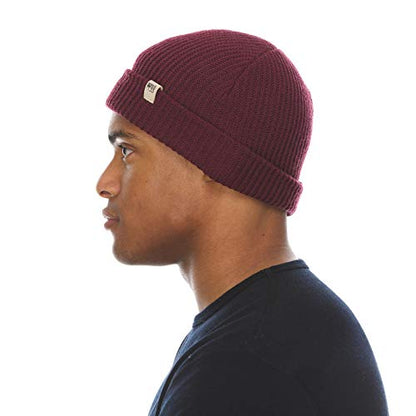 Minus33 Merino Wool Everyday Knit Wool Beanie - color: Burgundy