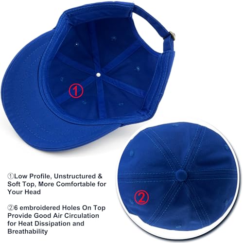 Loneshark Short Brim Baseball Cap for Running Small Bill Umpire Hat - color: Skyblue