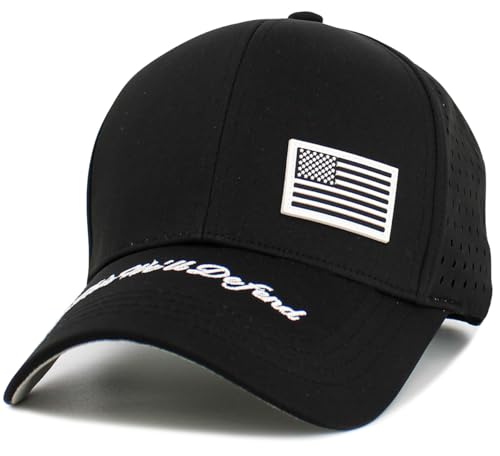KBETHOS Flag USA America Military Thin Blue Line Thin Red Line Vintage Distressed Baseball Cap Dad Hat Unisex Adjustable… - color: Black Flag Defend