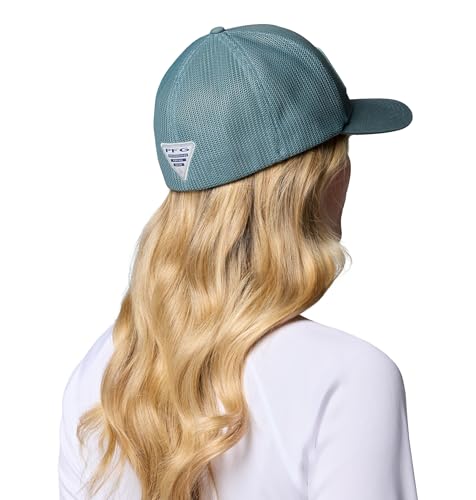 Columbia Unisex PFG Patch Mesh Ball Cap - color: Metal/Pelican Fotw, size: Small-Medium