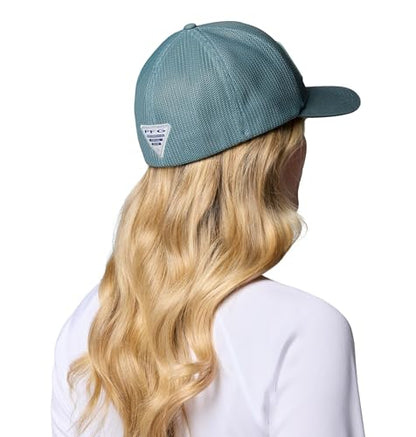 Columbia Unisex PFG Patch Mesh Ball Cap - color: Metal/Pelican Fotw, size: Large-X-Large
