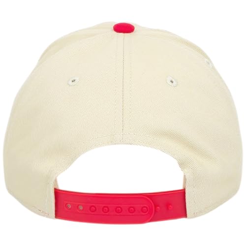 E BY ELIDAN New York Trucker Snapback Hat 3D Embroidered Baseball Cap - color: Cream Red