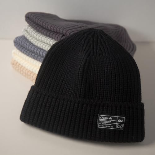 Fisherman Beanie Cuffed Knit Winter Hat Trawler Sailor Watch Cap Men Women - color: Waffle (Cloudy)