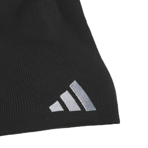 adidas Men's Reversible Skully Beanie - color: Black/Black-grey Six Marl/Grey