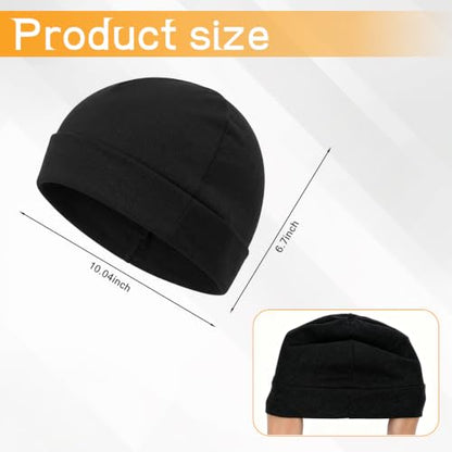 Cotton Skull Caps for Men Women Breathable Night Cap Beanie Sleep Hats