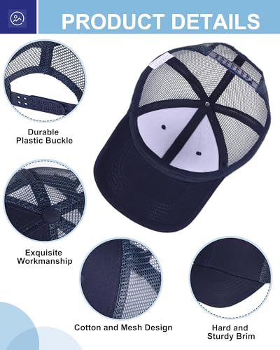 Coume 12/16/20/24 Pcs Mesh Hat - color: Navy Blue
