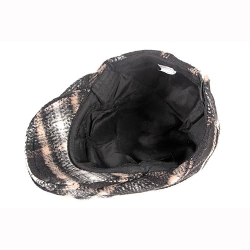 Idopy Men`s Classic Adjustable Ivy Irish Newsboy Golf Cap Hat - color: 451 Black