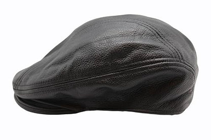 Newsboy Leather Ivy Newsboy Flat Cap Cabbie Driving Fishing Hat for Men S,M,L,XL,2XL,3XL - size: Large