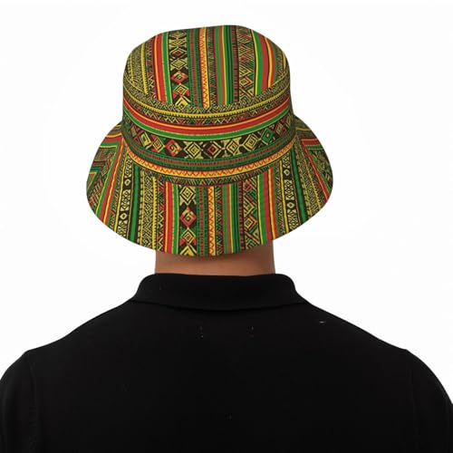 Bucket Hat for Men Women Packable Sun Hats Fisherman Outdoor Summer Travel Hiking Beach Caps - color: Bohemia