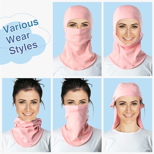 ROCKBROS Ski Mask Balaclava Cold Weather Scarf Thermal Winter Neck - color: Pink