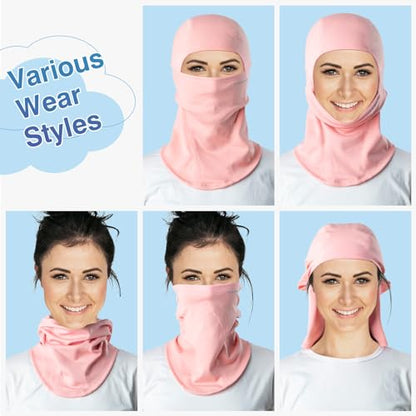 ROCKBROS Ski Mask Balaclava Cold Weather Scarf Thermal Winter Neck - color: Pink