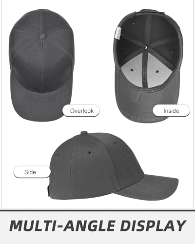 Handepo 24 Baseball Caps Adjustable - color: Dark Gray