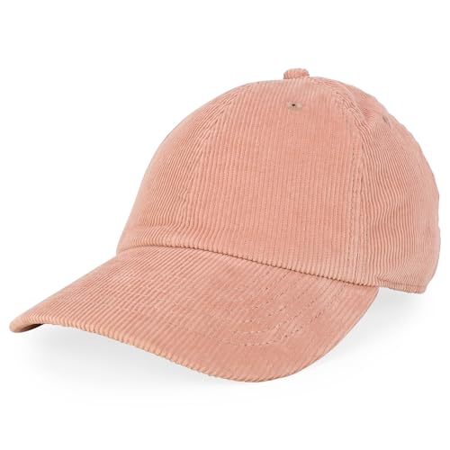 Trendy Apparel Shop Cotton Corduroy Unstructured Baseball Cap Dad Hat - color: Mauve