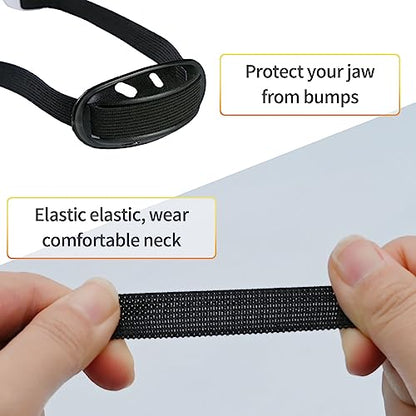 Saihisday 4Pack Universal Hard Hat Chin Strap, Helmet Chin Strap with Black Elastic Strap and Chin Cup Multi-Point Adjustment Black - color: Black
