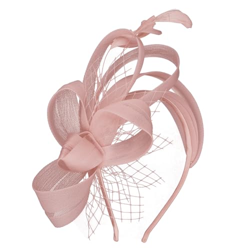 Fascinators Hats for Women, Fascinator Headband Tea Party Hat - color: Pink