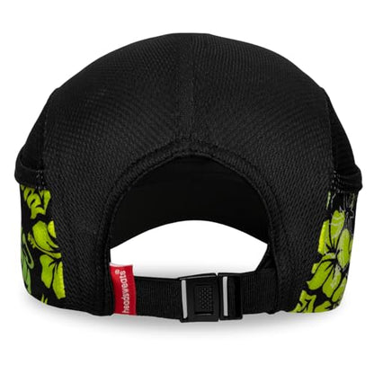 Headsweats Performance Ice Hat - color: Black/Neon Floral