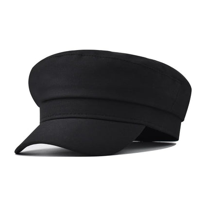 Chauffeur Hat Newsboy Cap Beret Driver Costumes Captain-Hat for Men Women - color: Black