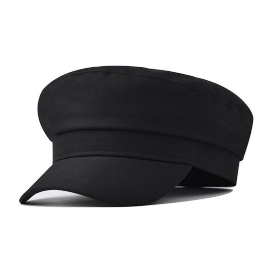 Unisex Chauffeur Hat for Men Women Captain Sailor Newsboy Cap Costume Hats - color: Black#3