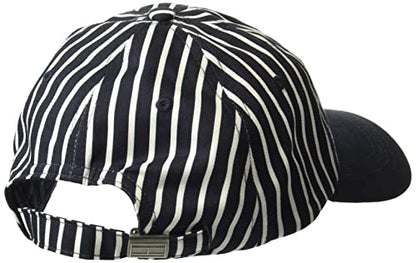 Tommy Hilfiger Men's Cotton Logo Adjustable Baseball Cap - color: Hilfiger Navy