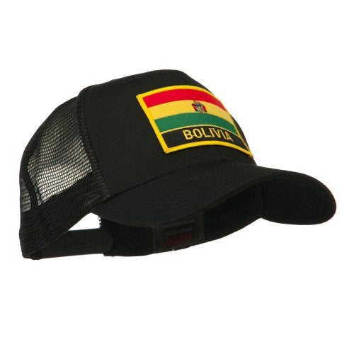 e4Hats.com South America Flag Letter Patched Mesh Cap - color: Bolivia