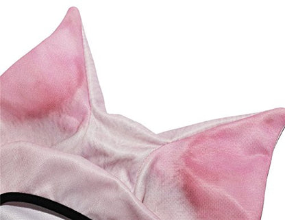 WTACTFUL 3D Animal Ears Balaclava, Breathable Face Mask for Halloween - color: Pig Meb-07