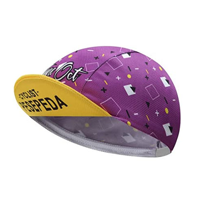 Funny Cycling Cap - Polyester Cartoon Cycling Hat-Under Helmet - Cycling Helmet Liner Breathable&Sweat Uptake - color: A