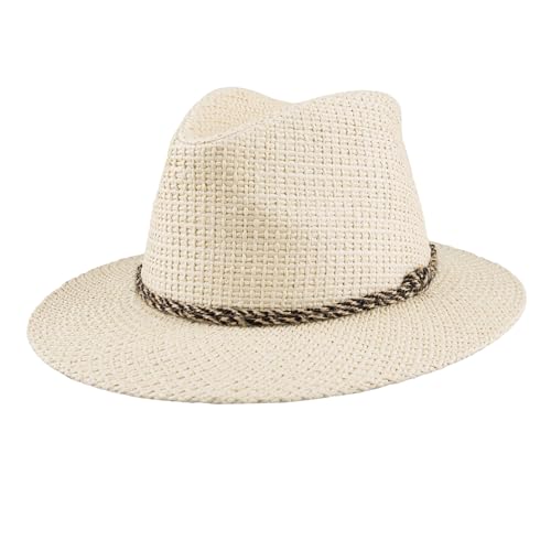 Levi's Men's Straw Fedora Hat - color: Natural, size: Small-Medium