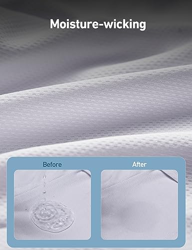 AstroAI Ski Mask Balaclava, Windproof UV Protector Face Cover, White - color: White