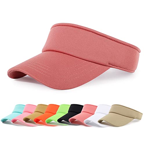Sun Visor Hat Adjustable Outdoor Sports Cap for Men Women Adults - color: #1 Szred-1