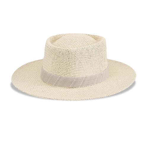 Dockers Men's Straw Fedora and Panama Hat - color: Textured Khaki, size: Large-X-Large
