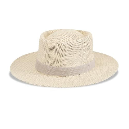 Dockers Men's Straw Fedora and Panama Hat - color: Textured Khaki, size: Large-X-Large
