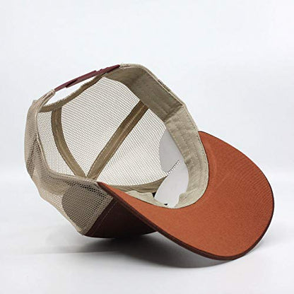 Heavy Washed Coated Canvas Wax-Look Adjustable Low Profile Men Women Baseball Cap - color: Maroon/Khaki