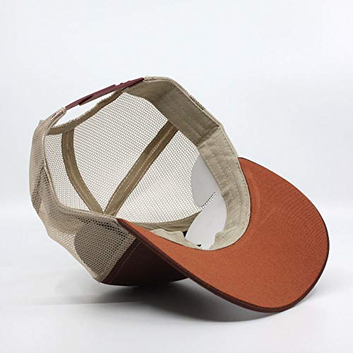 Heavy Washed Coated Canvas Wax-Look Adjustable Low Profile Men Women Baseball Cap - color: Maroon/Khaki
