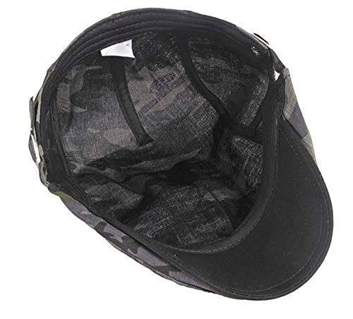 2 Pack Men's Cotton Flat Cap Ivy Gatsby Newsboy Hat - color: U