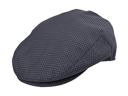 Bigalli Newsboy Hats for Men Ivy Flat Cap Lightweight Breathable Gatsby Style Classic Boina - color: Navy (Polyester), size: Medium