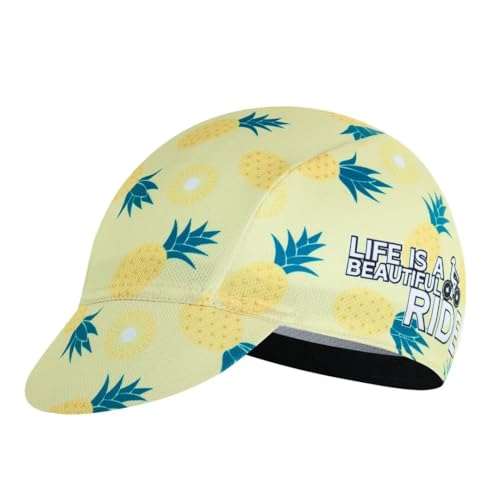 Cycling Cap for Man and Woman Cycling Hat Under Helmet-Polyester Breathable Sweat Absorbent - color: Flo-11