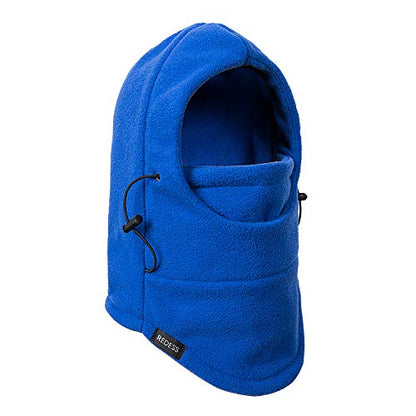 REDESS Winter Windproof Hat, Unisex Children Heavyweight Balaclava, Ski Mask with Thick Warm Fleece Face Cover - color: Blue