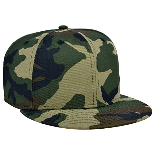 Lids Blank Dime Adjustable Snapback Hat - color: Camo