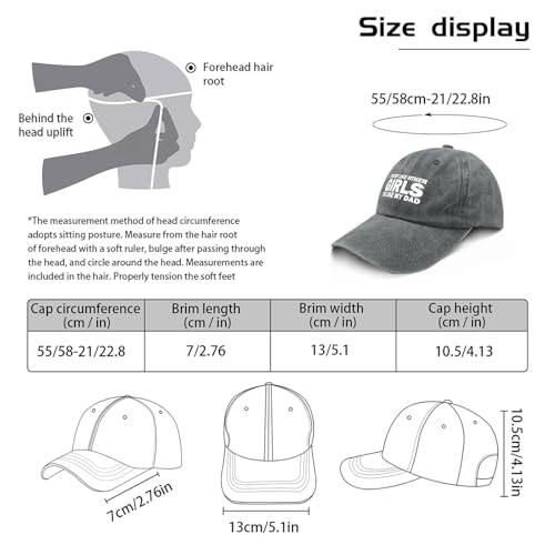 I'm NOT Like Other Girls I'm Like My DAD Cap Women Baseball Hat Adjustable Hats - color: Light Grey