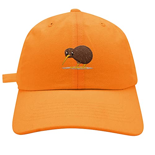 JPAK Kiwi Bird Baseball Cap Embroidered Cotton Dad Hat - Funny - color: Orange