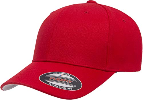 Flexfit Men's Wool Blend Athletic Hat - color: Red, size: Large-X-Large