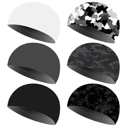 Boao Doo Rags Skull Cap for Men Sweat Wick - color: Retro Color, size: Medium