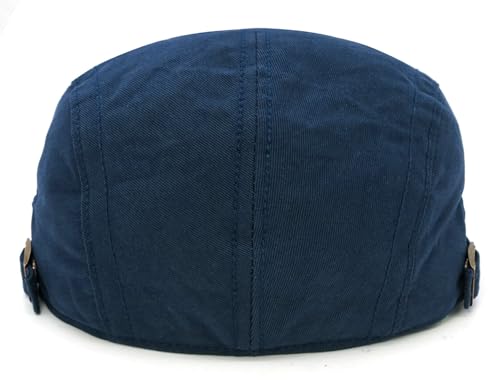 Initlove Mens Newsboy Cap Cotton Ivy Hat Beret Hats for Driving - color: Navy