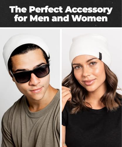 Warm Slouchy Beanie Hat - Deliciously Soft Daily Beanie in Fine Knit - color: Emerald Green