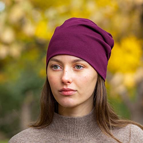 Tergy 4/10/12 Pieces Unisex Beanie Hats for Men Women Slouchy Beanie Hip-Hop Caps Lighweight Soft Skull Caps for Chemo Sleep - color: 12 Multicolors