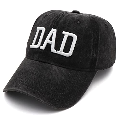 Mom and Dad Hats Fathers Day Mom Dad Gifts Hat Embroidered Adjustable Baseball Caps New Parents Gifts for Couples - color: Red Mom Hat and Black Dad Hat