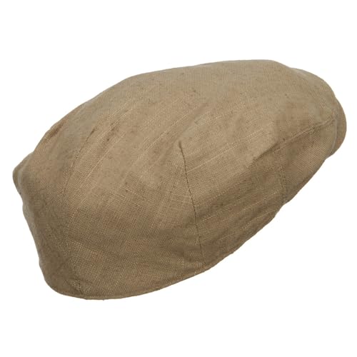 e4Hats.com Men's Linen Summer Ivy Cap - color: Khaki, size: Small-Medium