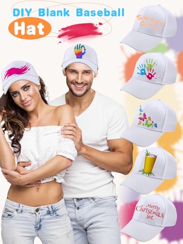 22 Pcs Adult Cotton Baseball Hat Solid Color Baseball Caps Adjustable Blank Golf Cap Plain Ball Hats Bulk for Unisex - color: Color Set 1