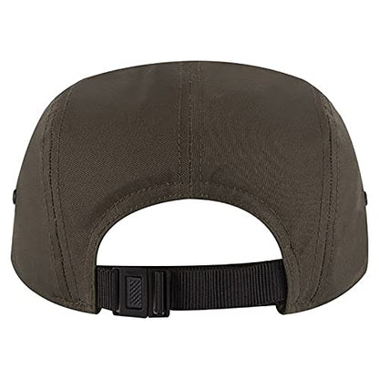 Ashen Fane 5 Panel Superior Cotton Twill Square Flat Visor Adjustable Camper Hat - color: Dark Olive Green